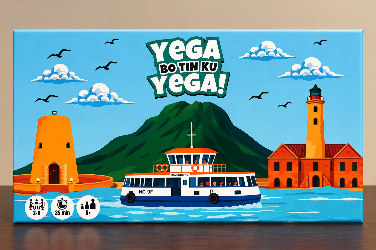 Yega Bo Tin Ku Yega! board game